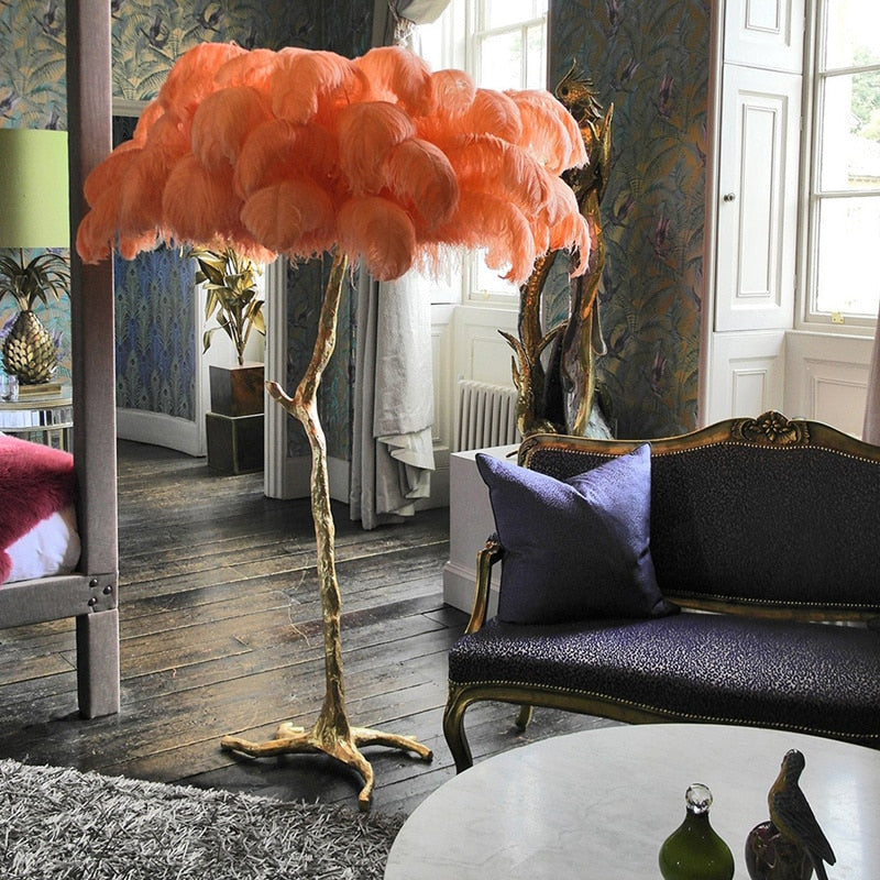Palmera Luxury Feather Floor Lamp